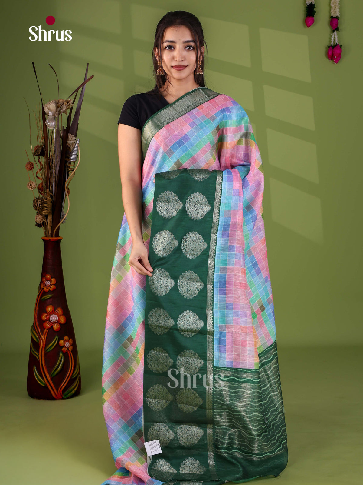 Apoorva Madras Checks Saree - EJ24071 - Shop on Shrus.com