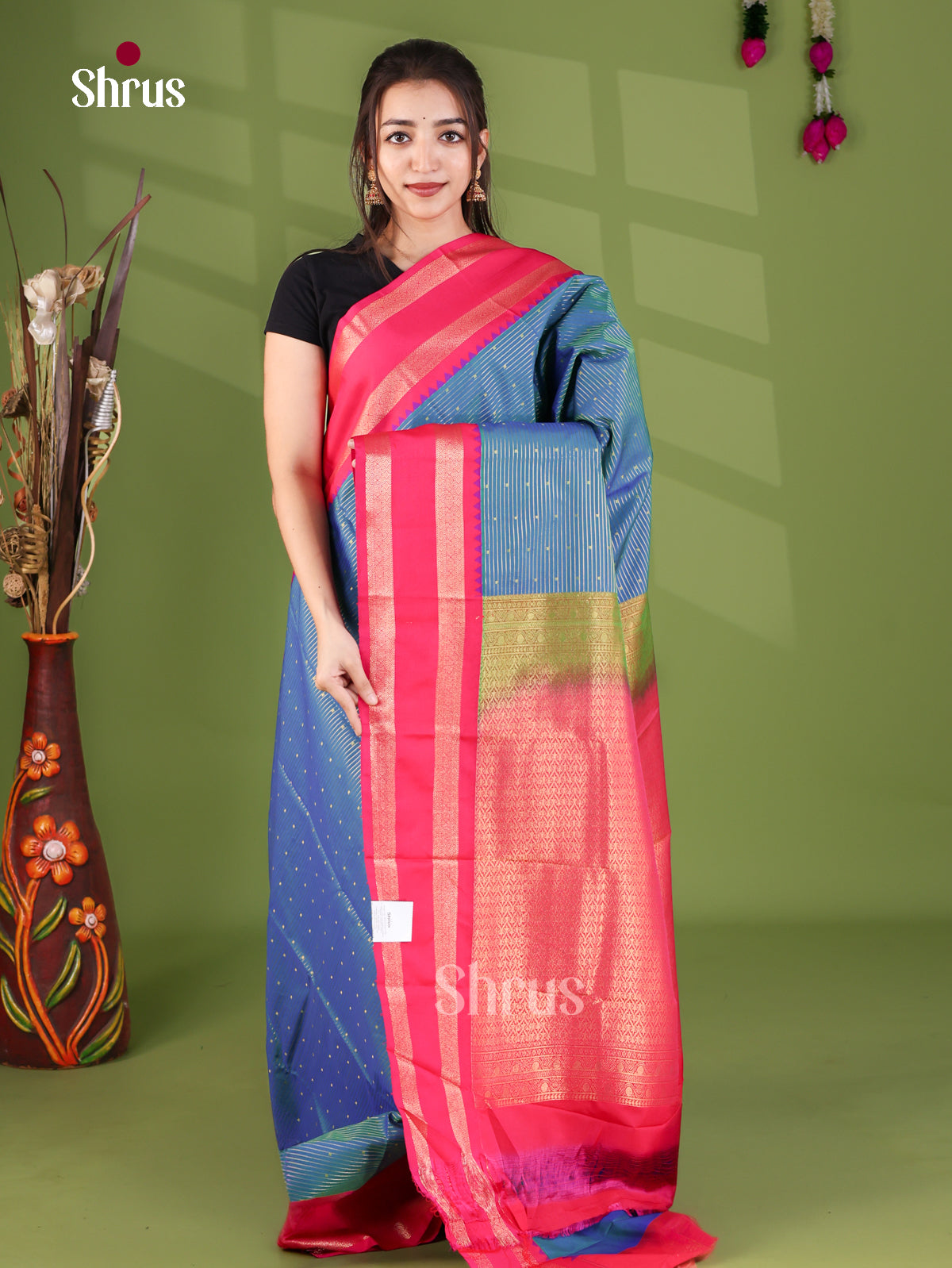 Semi Kanchipuram Saree - EJ26195