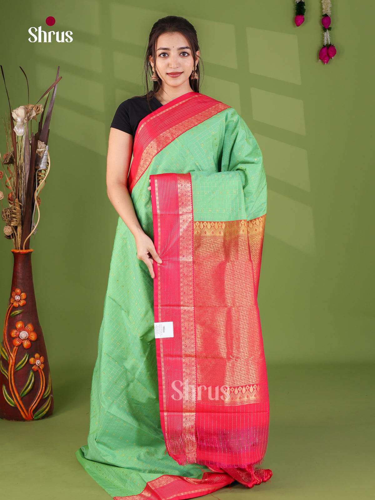 Semi Kanchipuram Saree - EJ26196