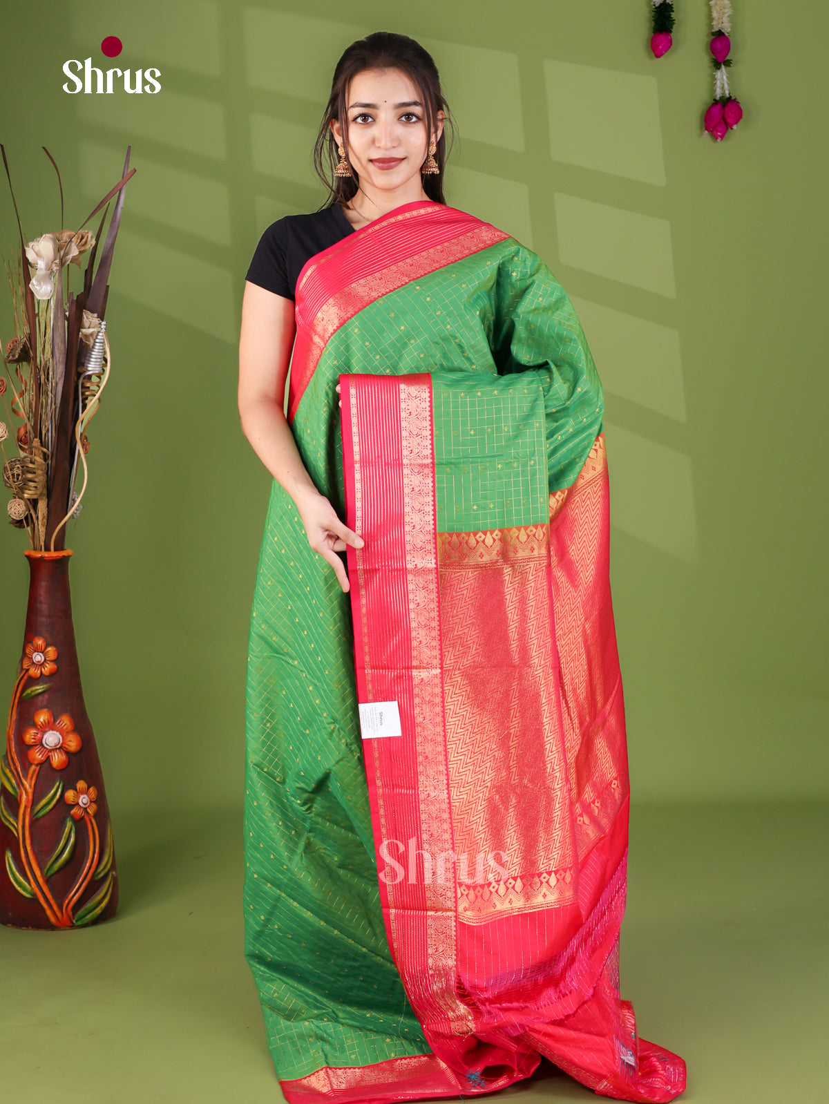 Semi Kanchipuram Saree - EJ26203
