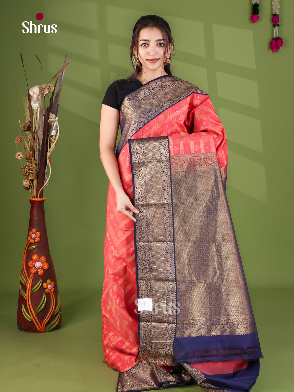 Semi Kanchipuram Saree - EJ26227