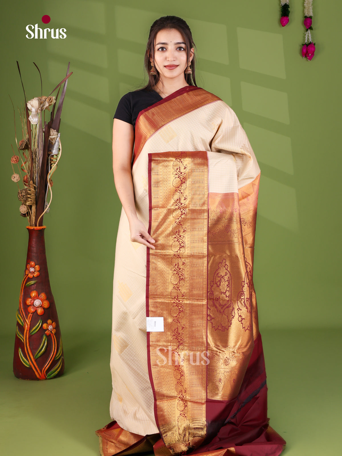 Semi Kanchipuram Saree - EJ26304