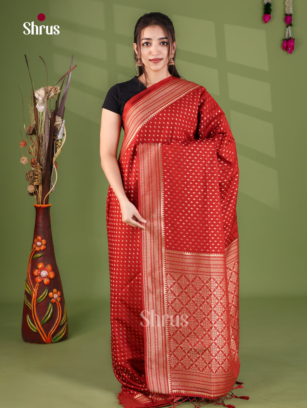 Jute Banaras Saree - EJ27009