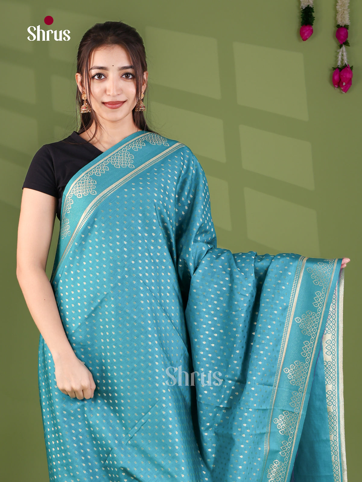Jute Banaras Saree - EJ27025