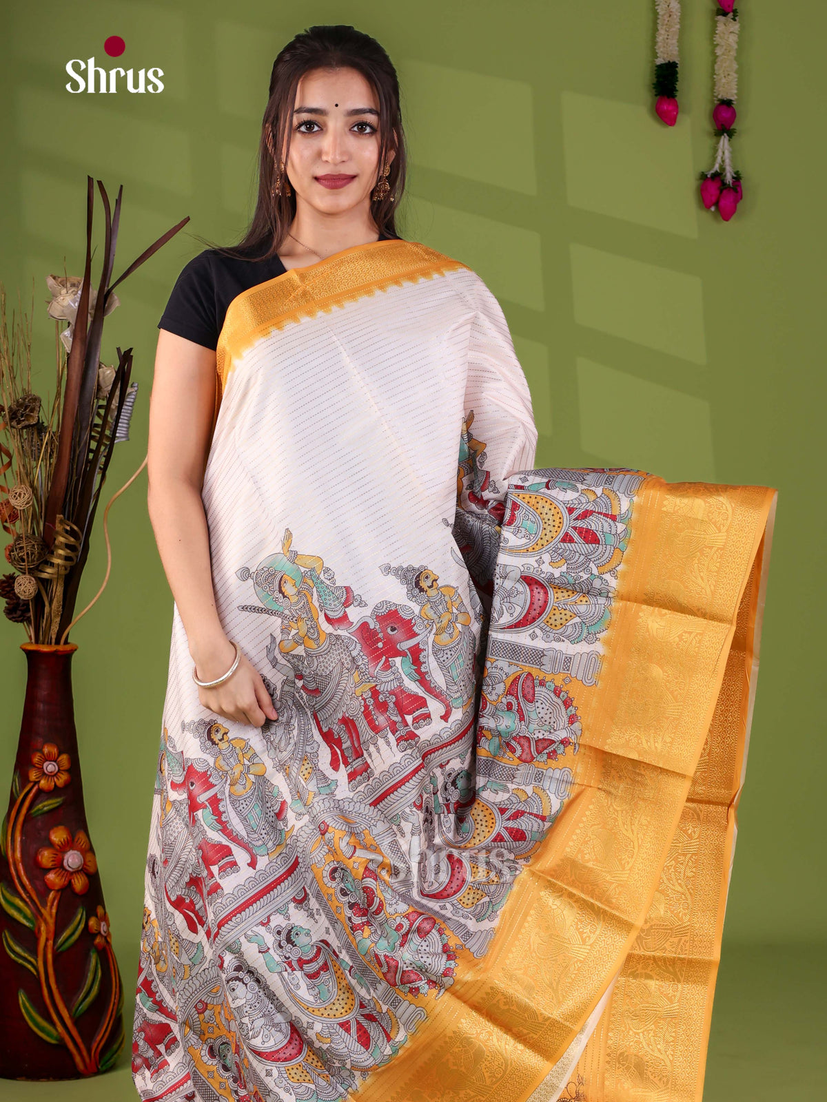Semi Tussar Saree - EJ28037