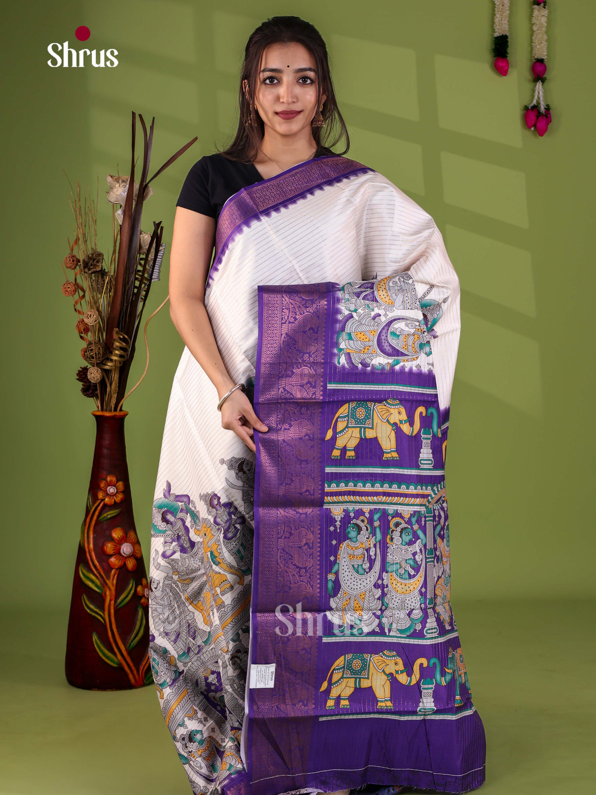 Semi Tussar Saree - EJ28038