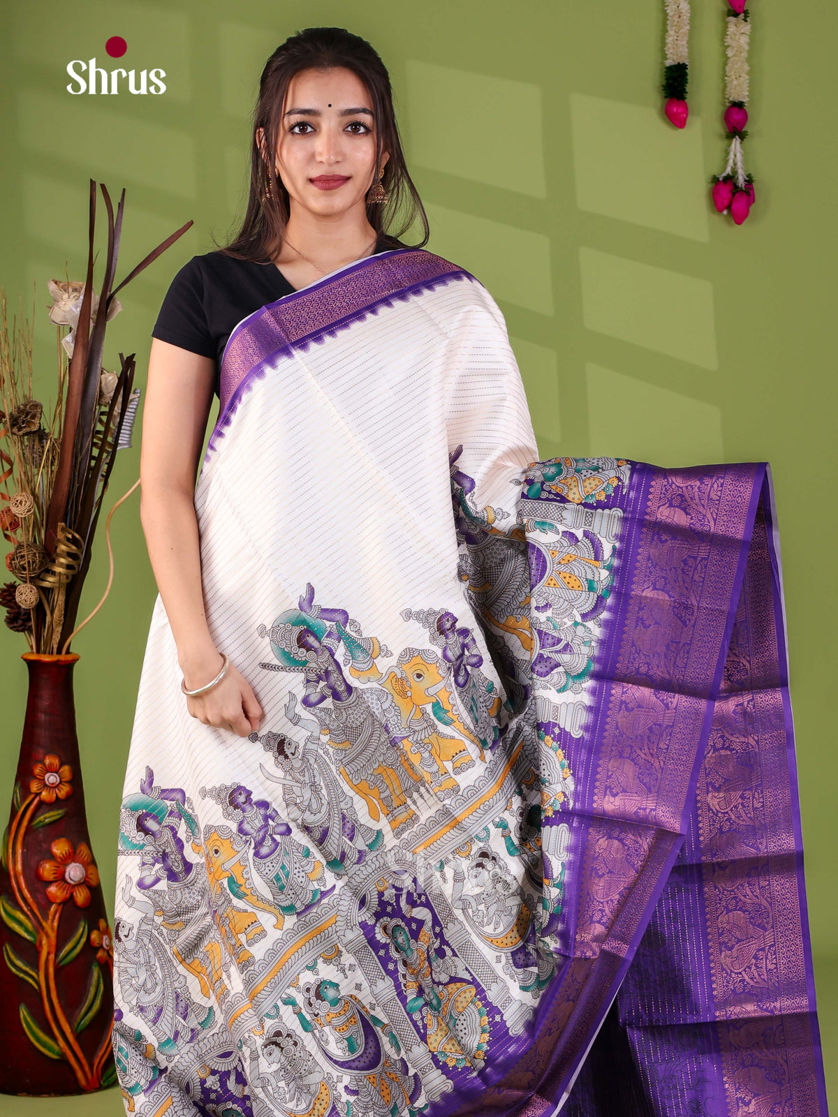 Semi Tussar Saree - EJ28038