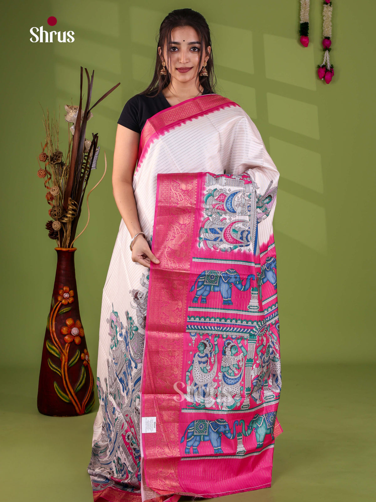 Semi Tussar Saree - EJ28039