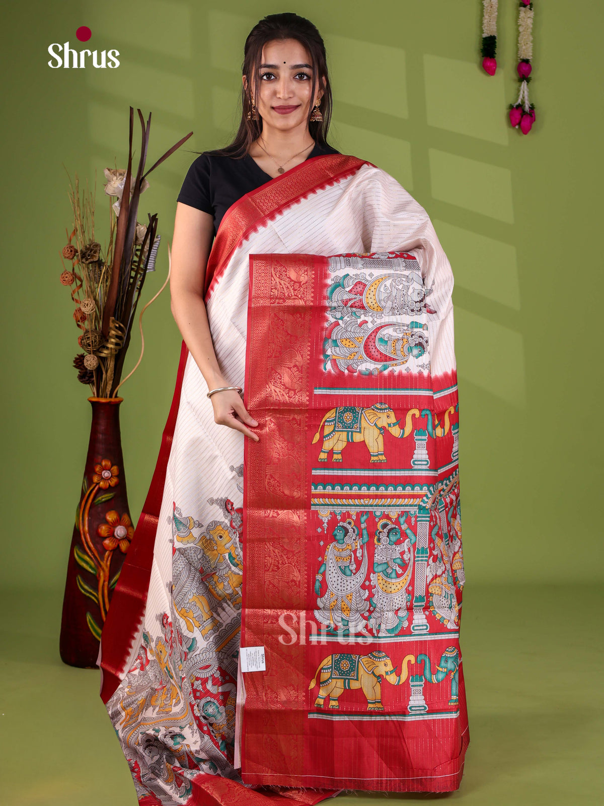 Semi Tussar Saree - EJ28040