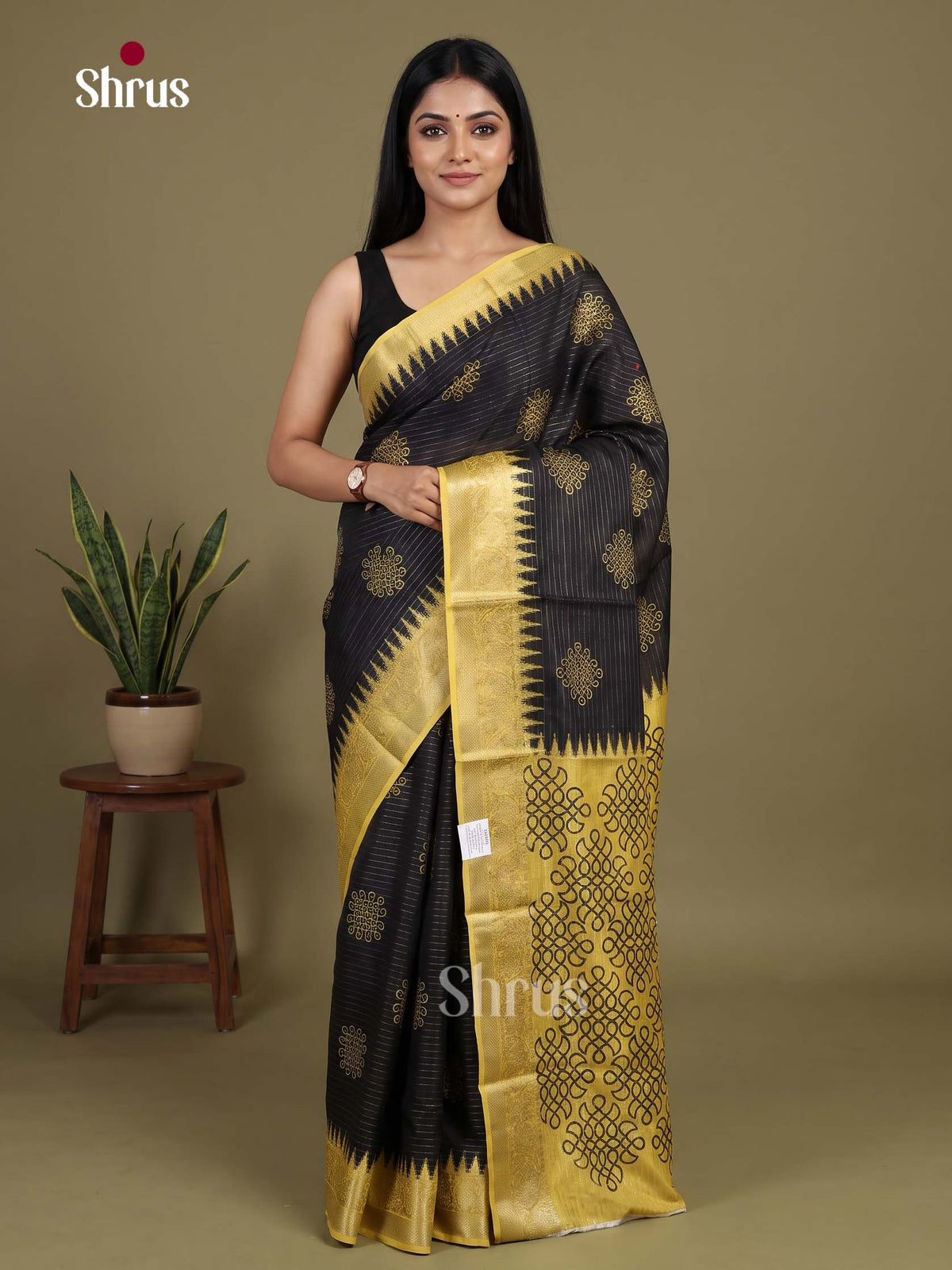 Kolam Semi Tussar Saree - EJ29039 - Shop on Shrus.com