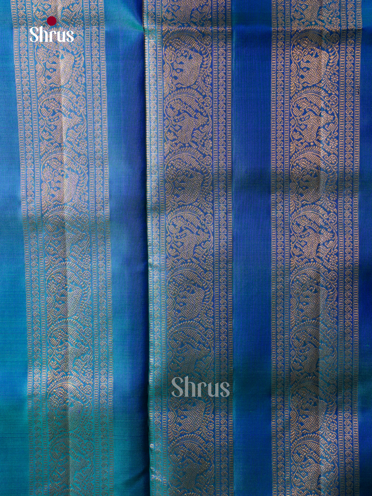 Elegant Dark Blue 9Yards Pattu Sarees With Plain Body | Blue Kaddi Zari & Chit Pallu