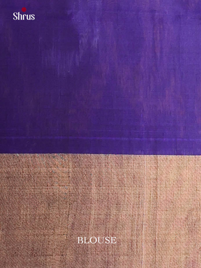 Buy Emerald Green Pochampally Cotton Silk Saree With Floral Ikat Motifs, Purple Border & Pallu