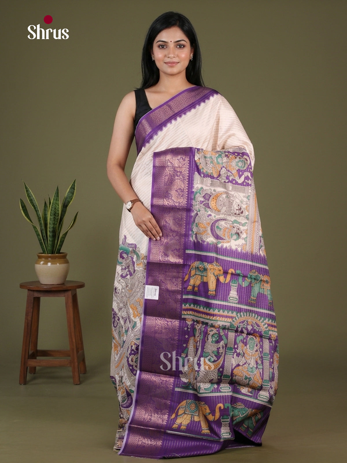 Semi Tussar Saree - EGS27038