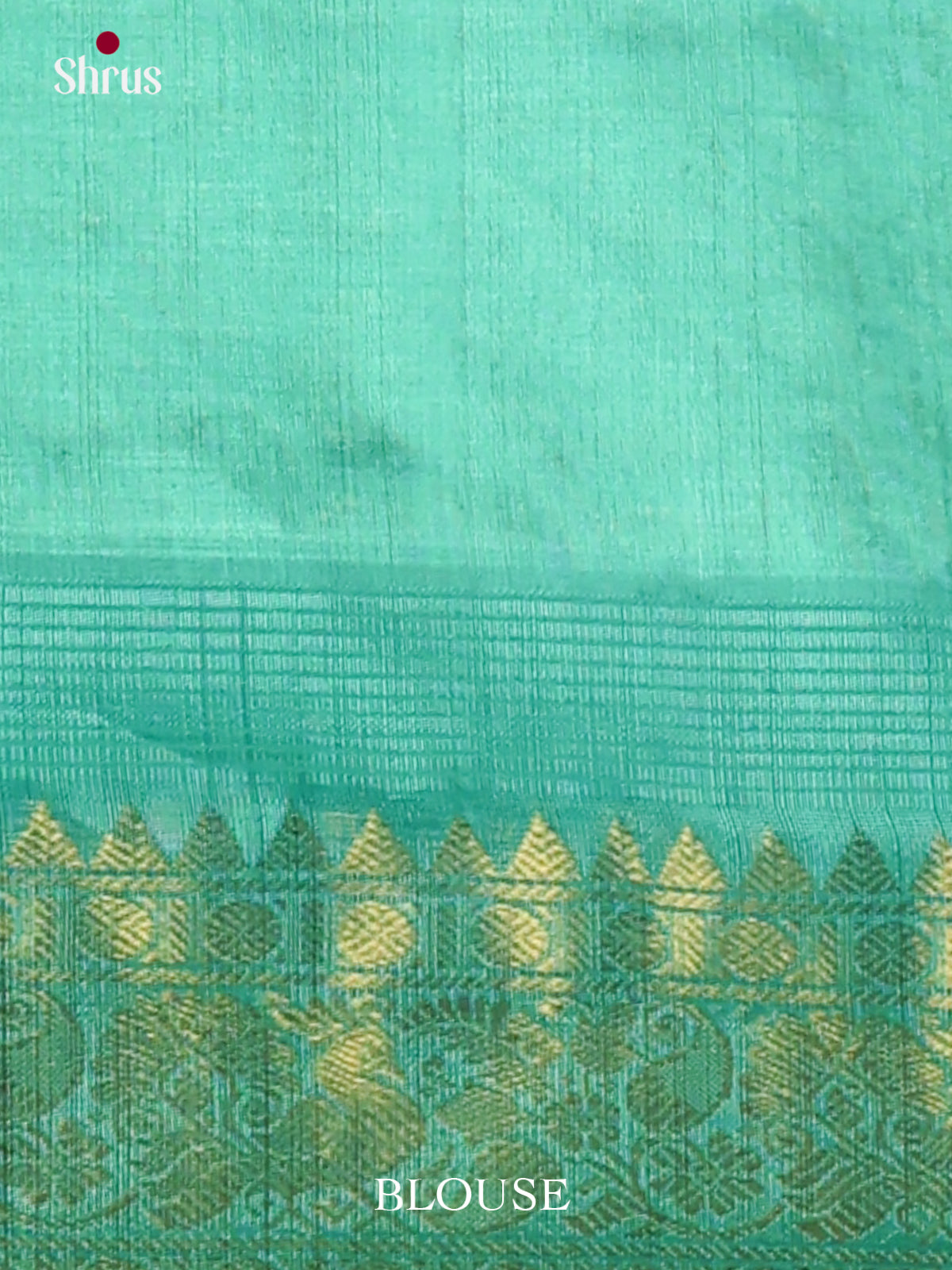 Graceful Off White Cotton Silk Saree With Fine Checks, Buttas & Turquoise Temple Zari Border 2