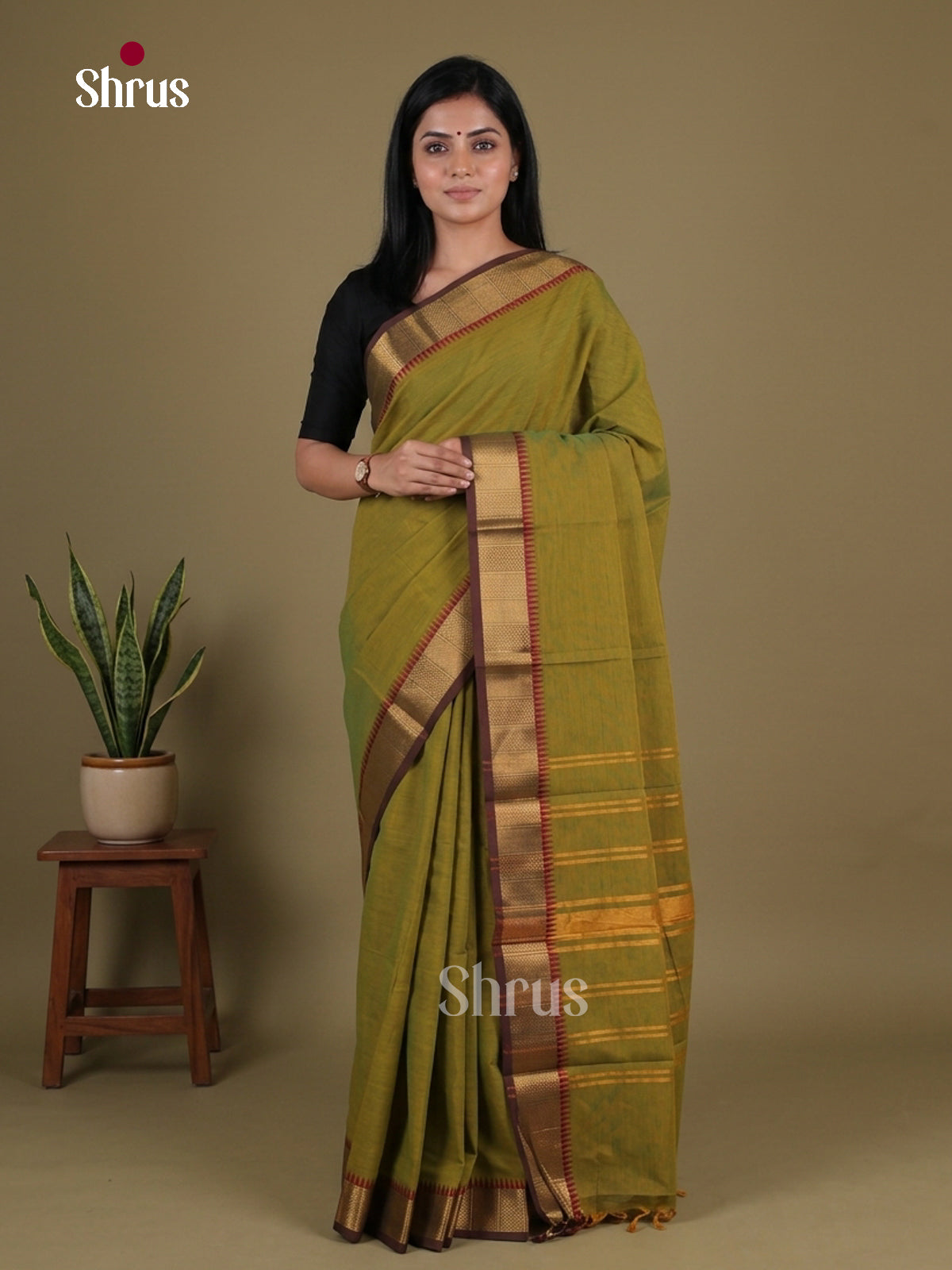 Chettinad Cotton Saree - EGS07035 - Shop on Shrus.com