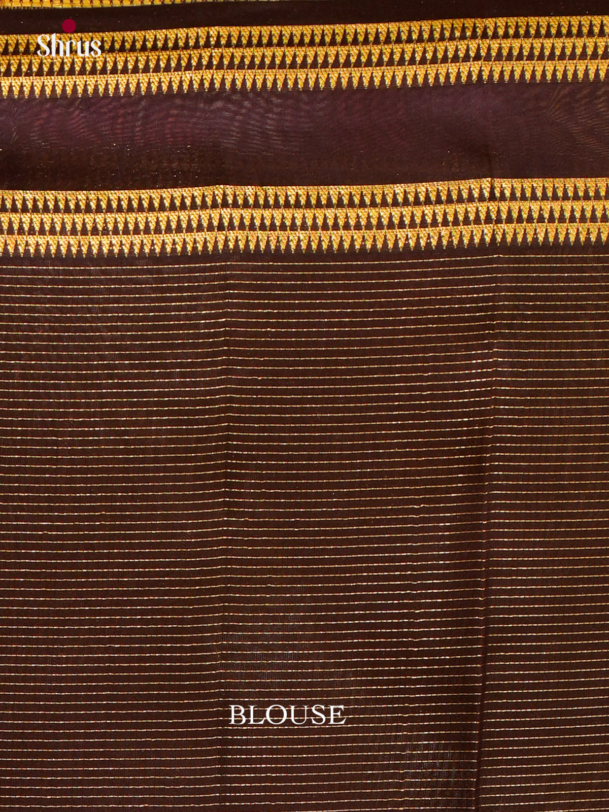 Unique Greyish Blue Halfpure Kanchipuram Silk Sarees With Small Buttas & Brown Rettaipet Border