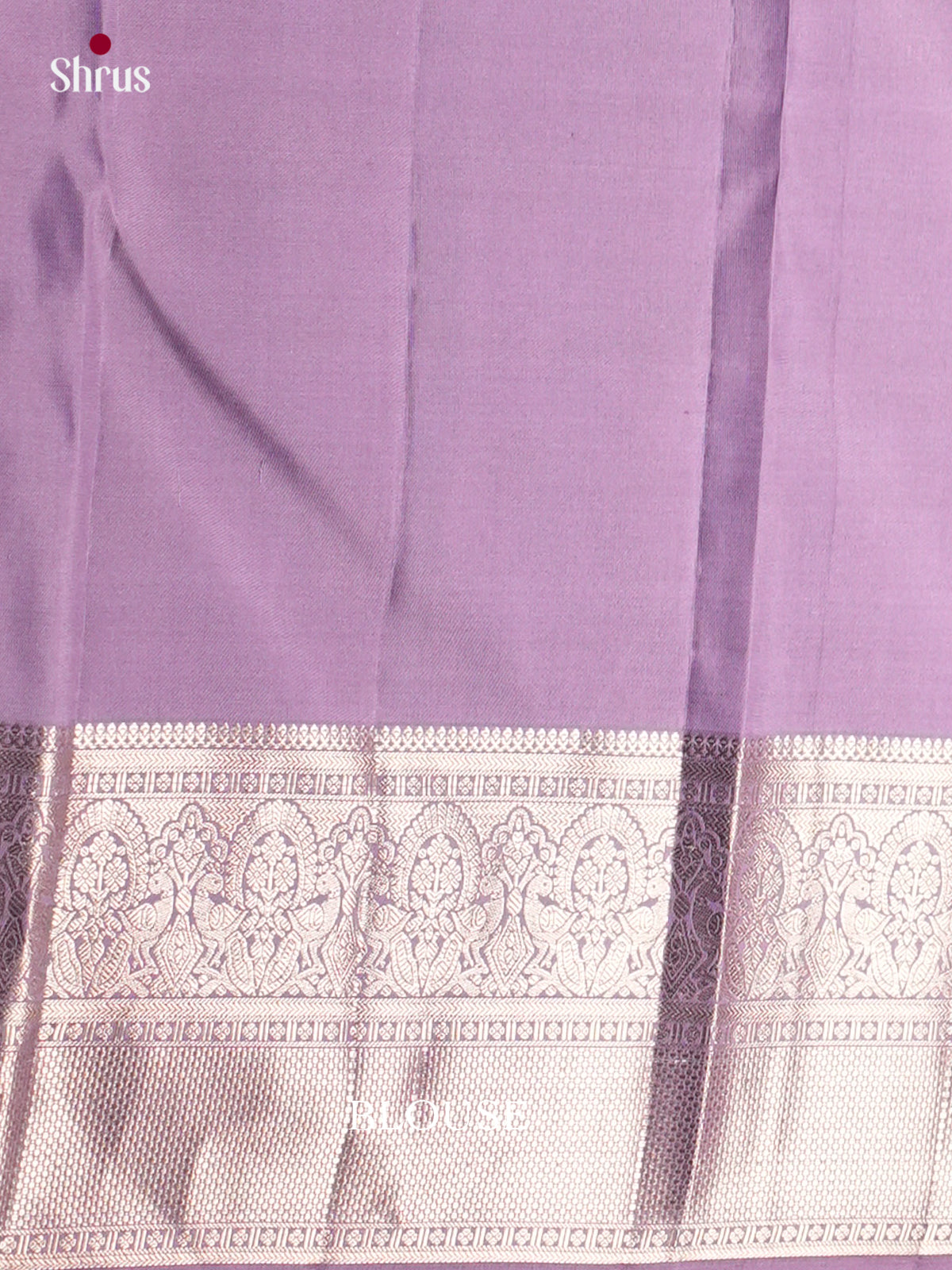 Buy Chic Lavender Kanjivaram Saree with Intricately Woven Floral Nestling Brocade