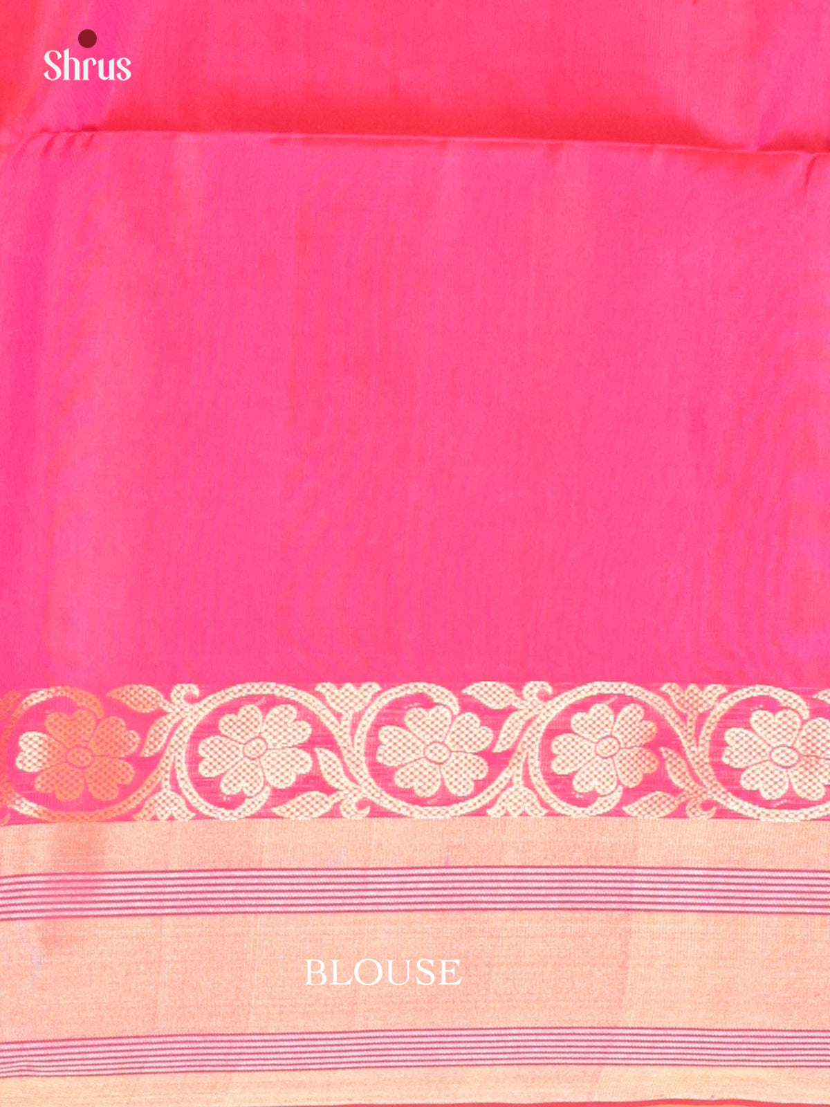 Buy Timeless Light Teal Silk Saree with Floral Motifs, Zari Woven Border & Pink Pallu