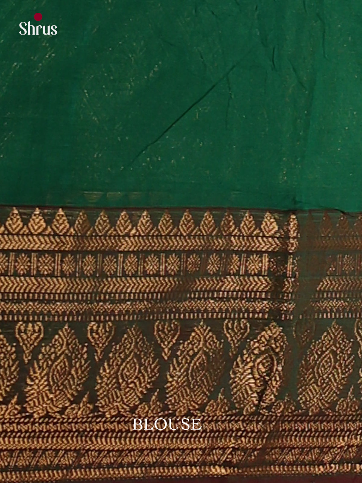 Luminous Green Chettinad Cotton Sarees With Gold Stripes, Buttas & Maroon Temple Zari Border