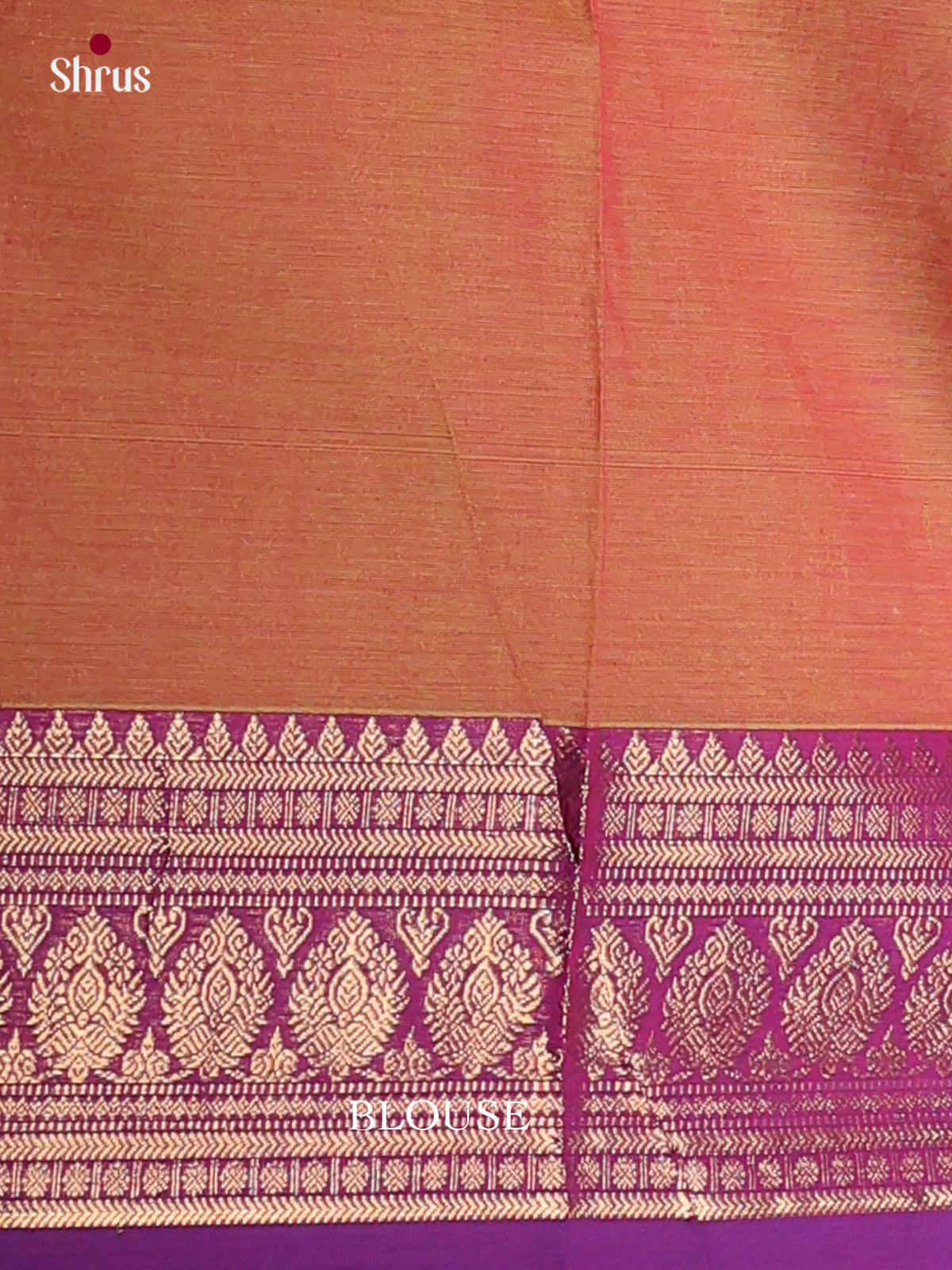 Luminous Orange Chettinad Cotton Sarees With Gold Stripes, Buttas & Magenta Zari Border