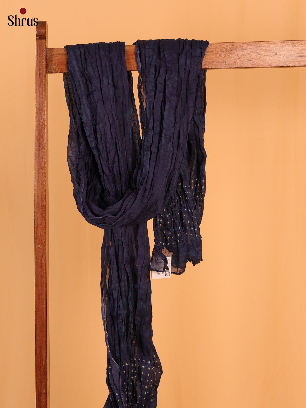 Blue Bandhani Cotton Dupatta - Shop on Shrus.com