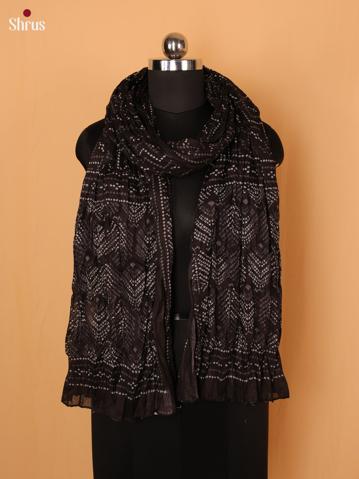 Blue Bandhani Cotton Dupatta - Shop on Shrus.com