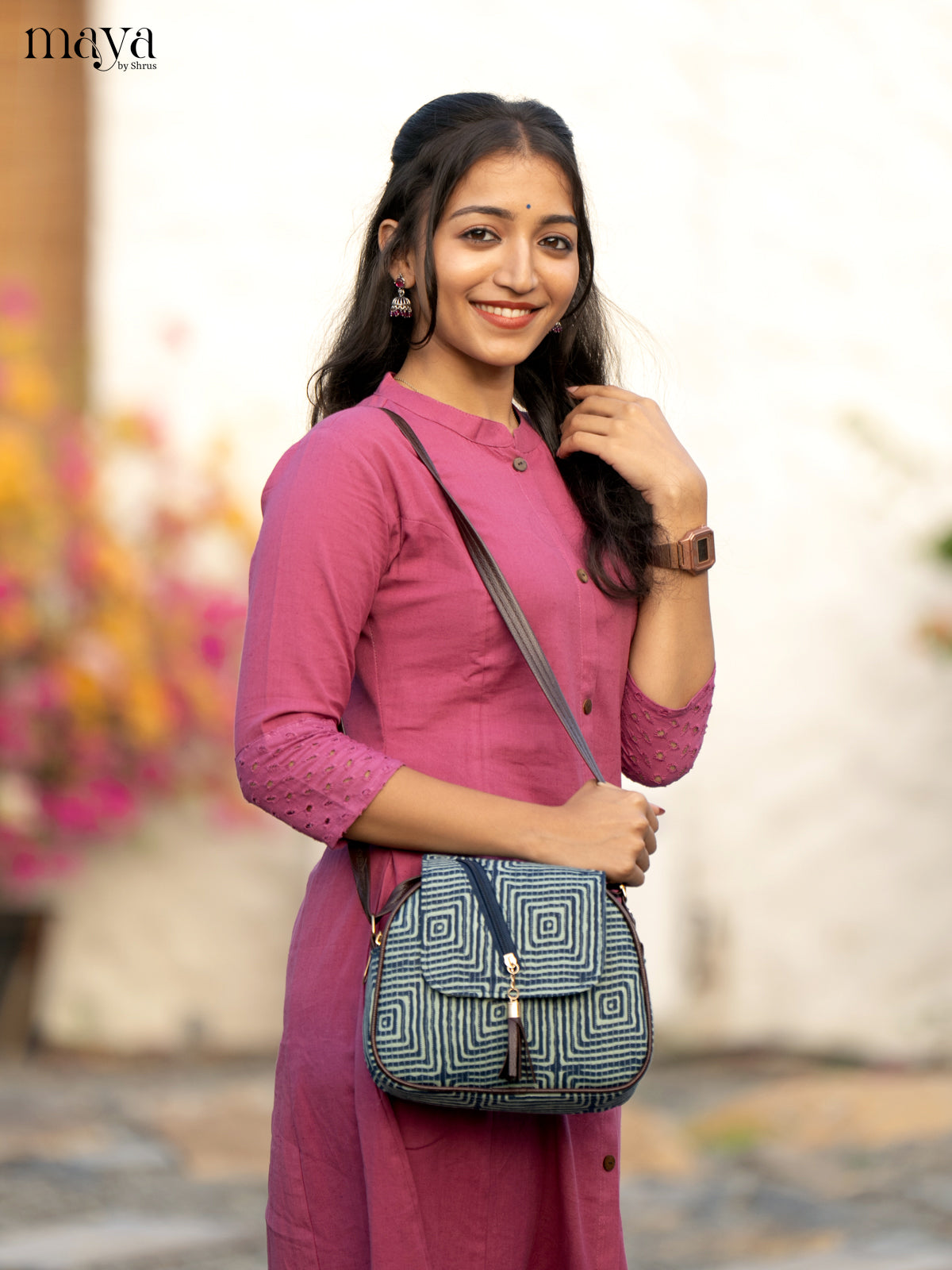 Solid Pink Cotton Kurti - Shop on Shrus.com