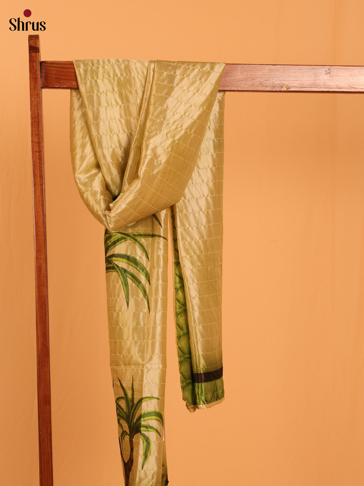 Green Digital Print Semi Silk Dupatta - MCL28084 - Shop on Shrus.com