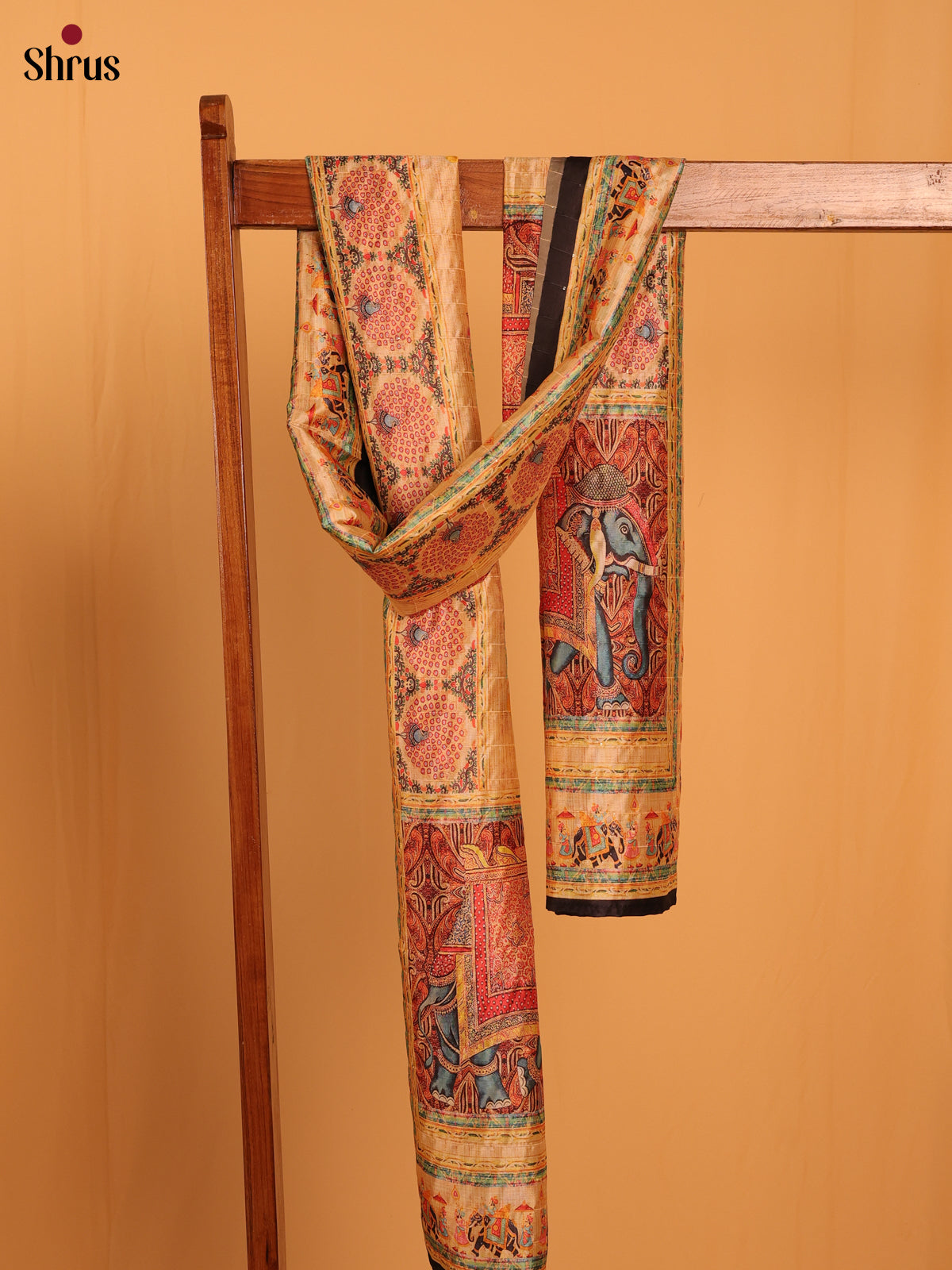 Multi colour Digital Print Semi Silk Dupatta - MCL28092 - Shop on Shrus.com