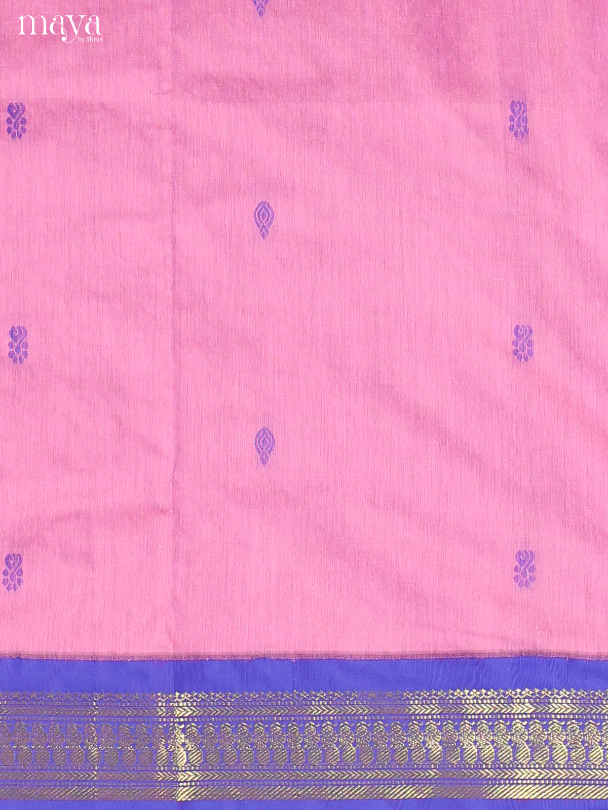 Pink & Blue - Kalyani Cotton unstitched Top & Dupatta - MDA28037 - Shop on Shrus.com
