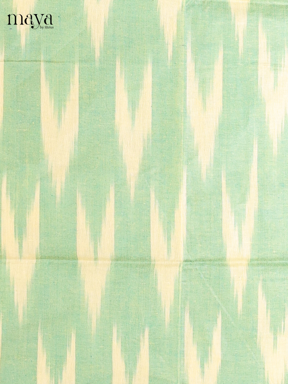 light leaf green & yellow - Ikkat Cotton Unstitched Material Top, Bottom & Dupatta - MDB27012 - Shop on Shrus.com