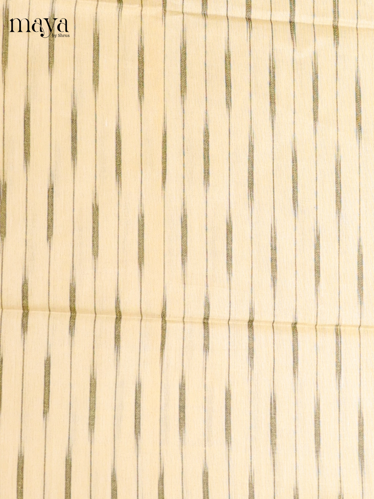 light yellow - Ikkat Cotton Unstitched Material Top, Bottom & Dupatta - MDB27014 - Shop on Shrus.com