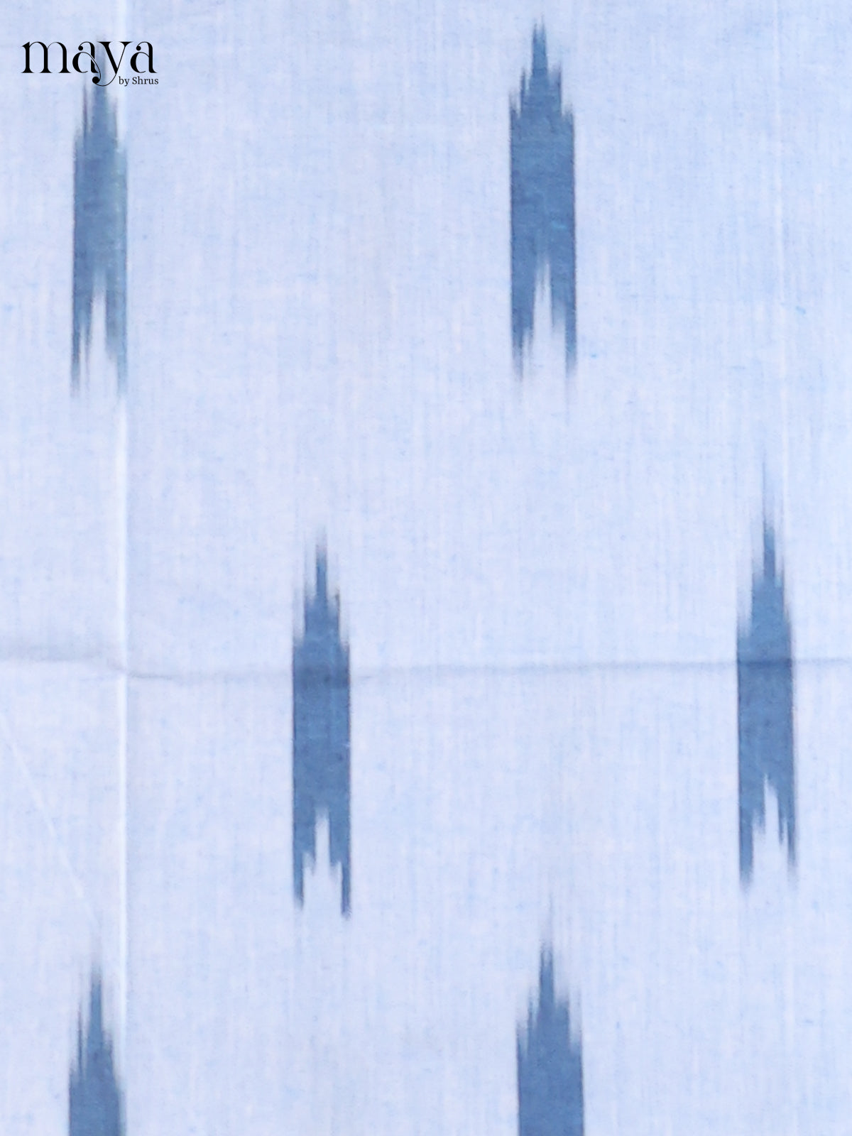 Ice Blue & peacock blue - Ikkat Cotton Unstitched Material Top, Bottom & Dupatta - MDB27023 - Shop on Shrus.com