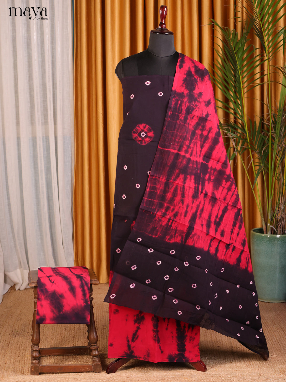 Jamun & Red - Shibori Salwar - Shop on Shrus.com