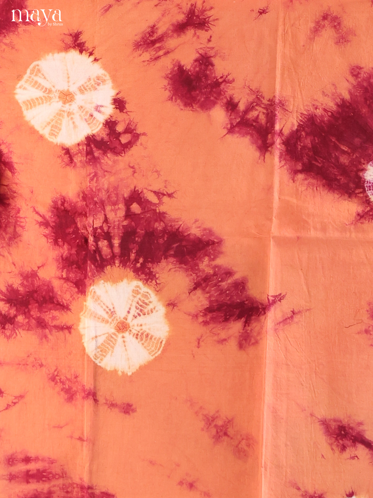 Orange & Cream - Shibori Salwar - Shop on Shrus.com