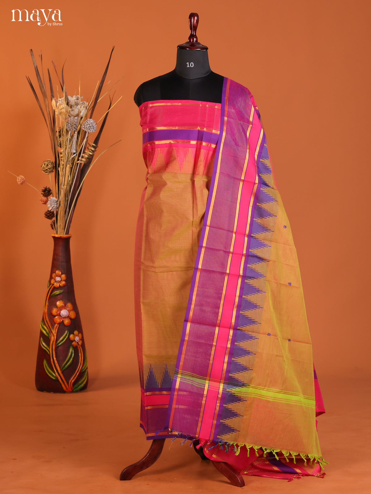 chettinad top & dupatta combo