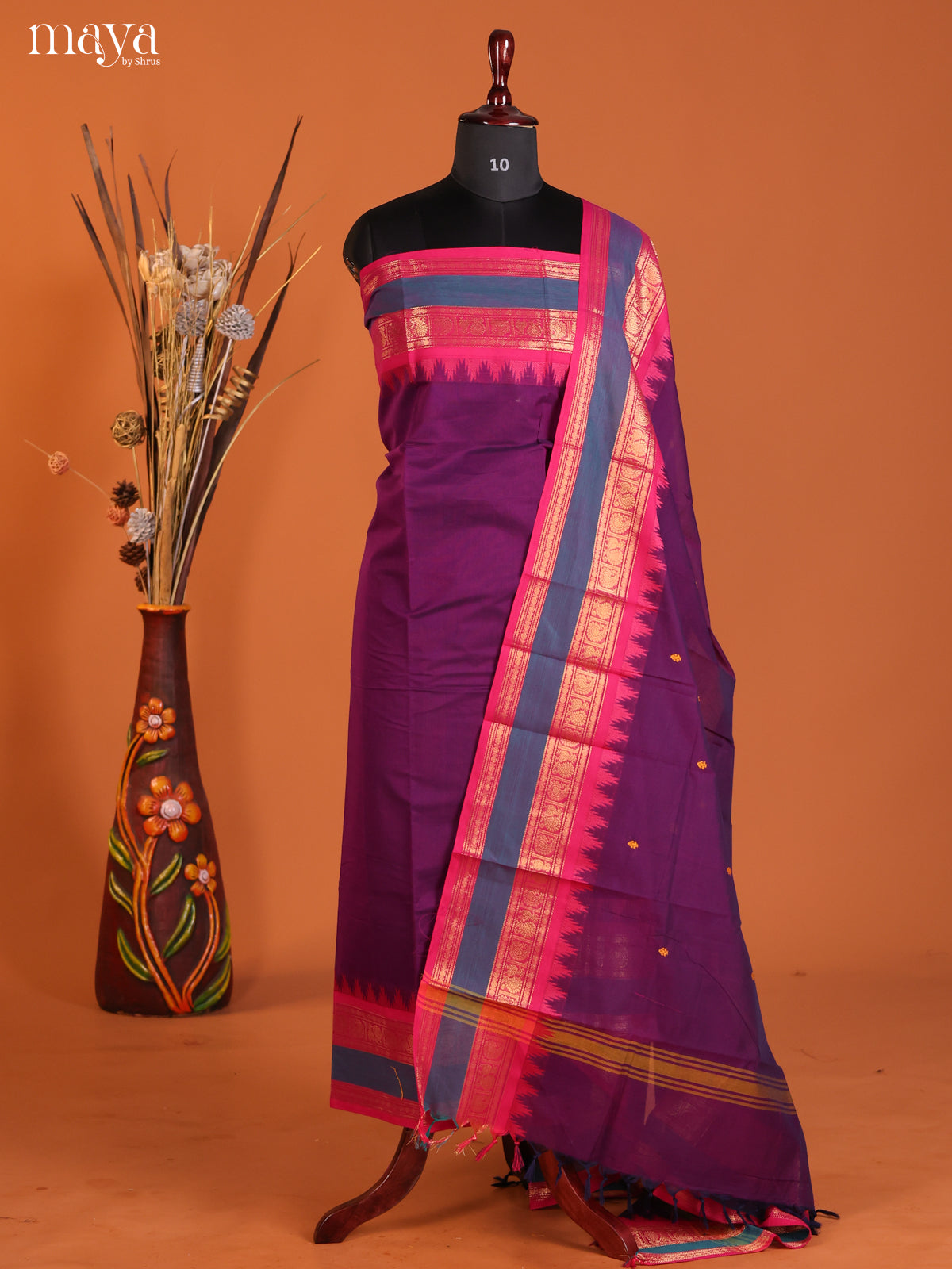 chettinad top & dupatta combo