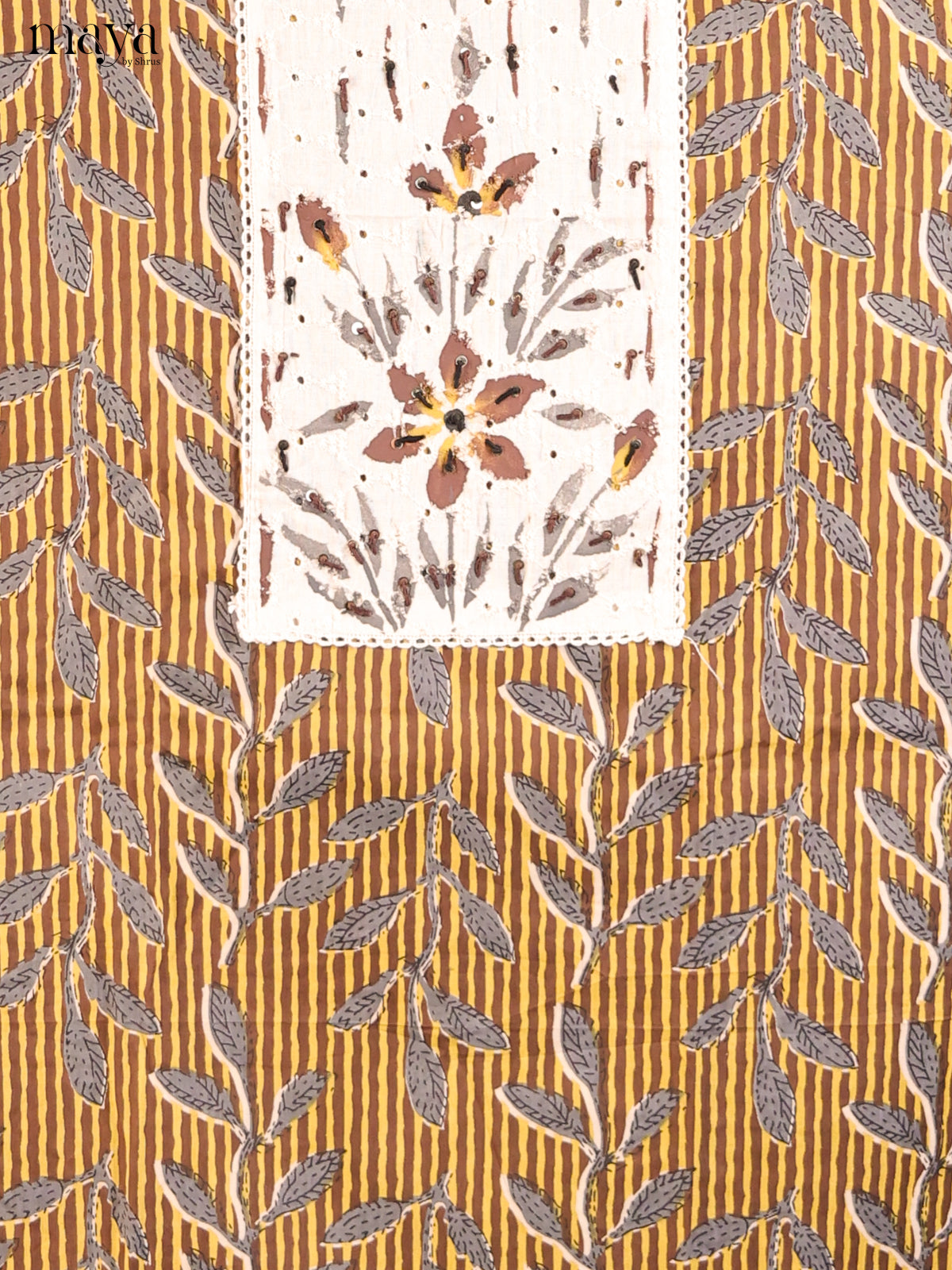 Mustard & Brown - Cotton salwar - Shop on Shrus.com