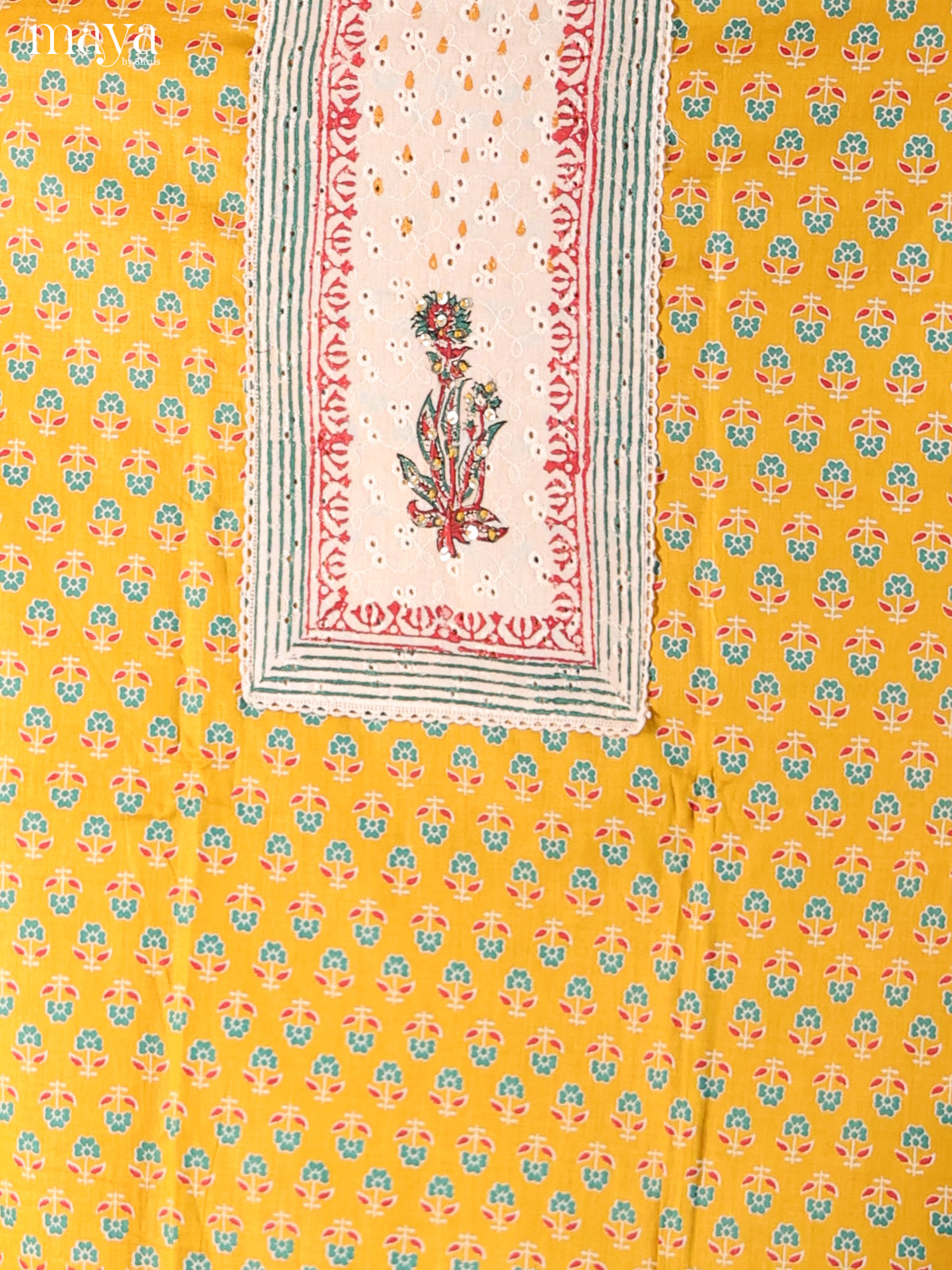 Yellow & Cream - Cotton salwar - Shop on Shrus.com