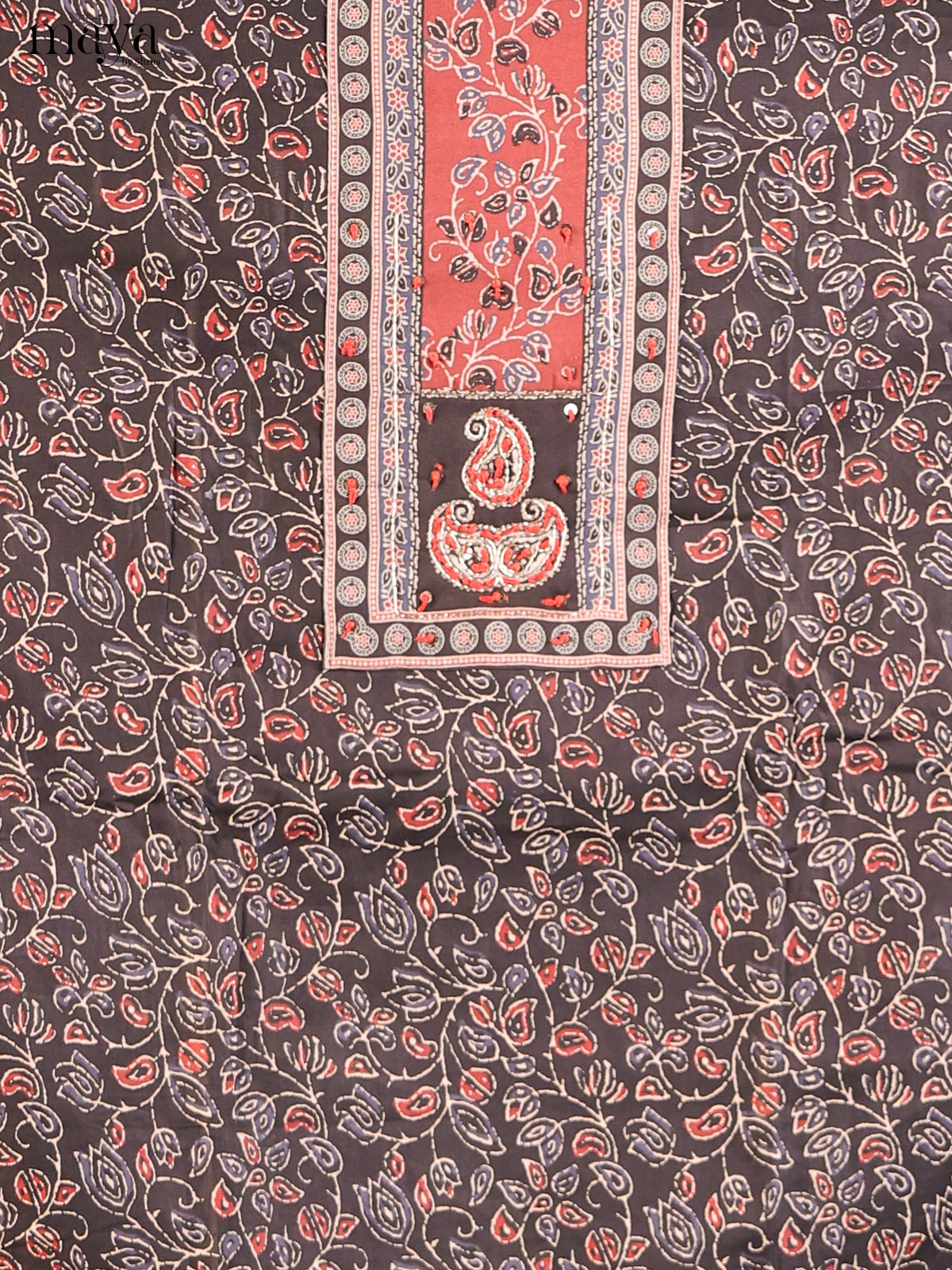 Black & Red- Cotton salwar - Shop on Shrus.com