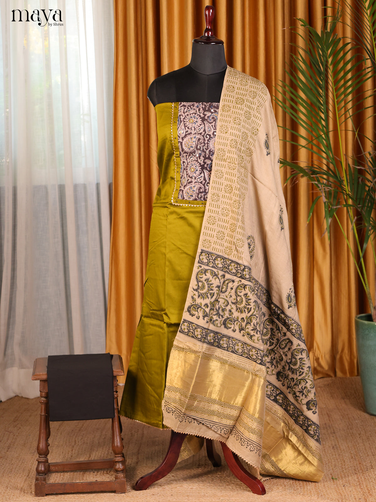 Green & Black - Cotton salwar - Shop on Shrus.com