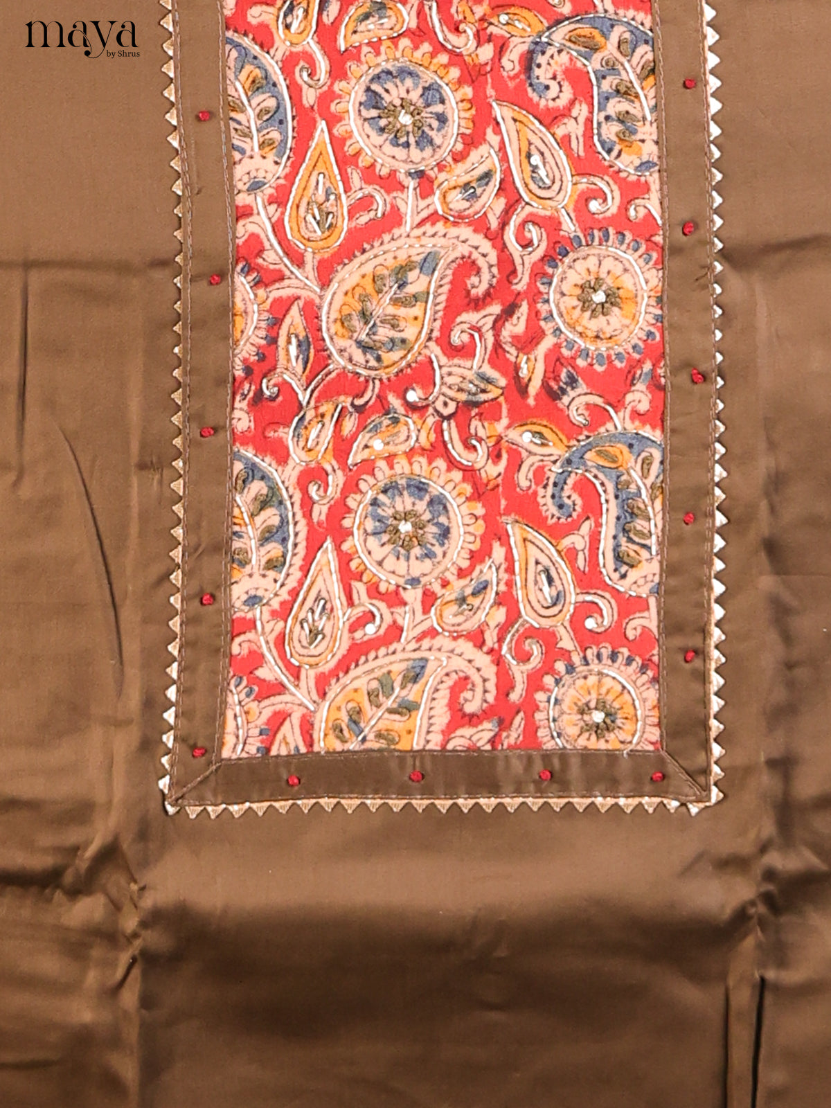 Brown & Red - Cotton salwar - Shop on Shrus.com