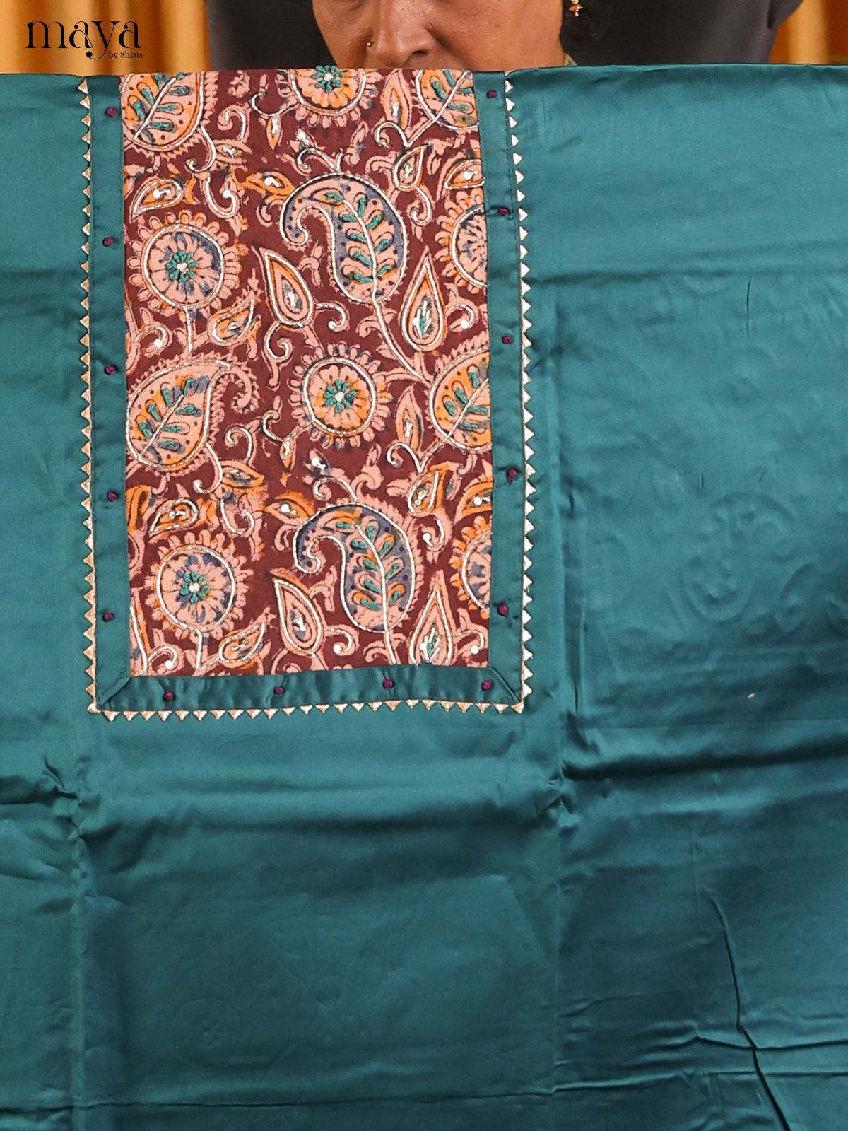 Peacock Green & Maroon - Cotton salwar - Shop on Shrus.com