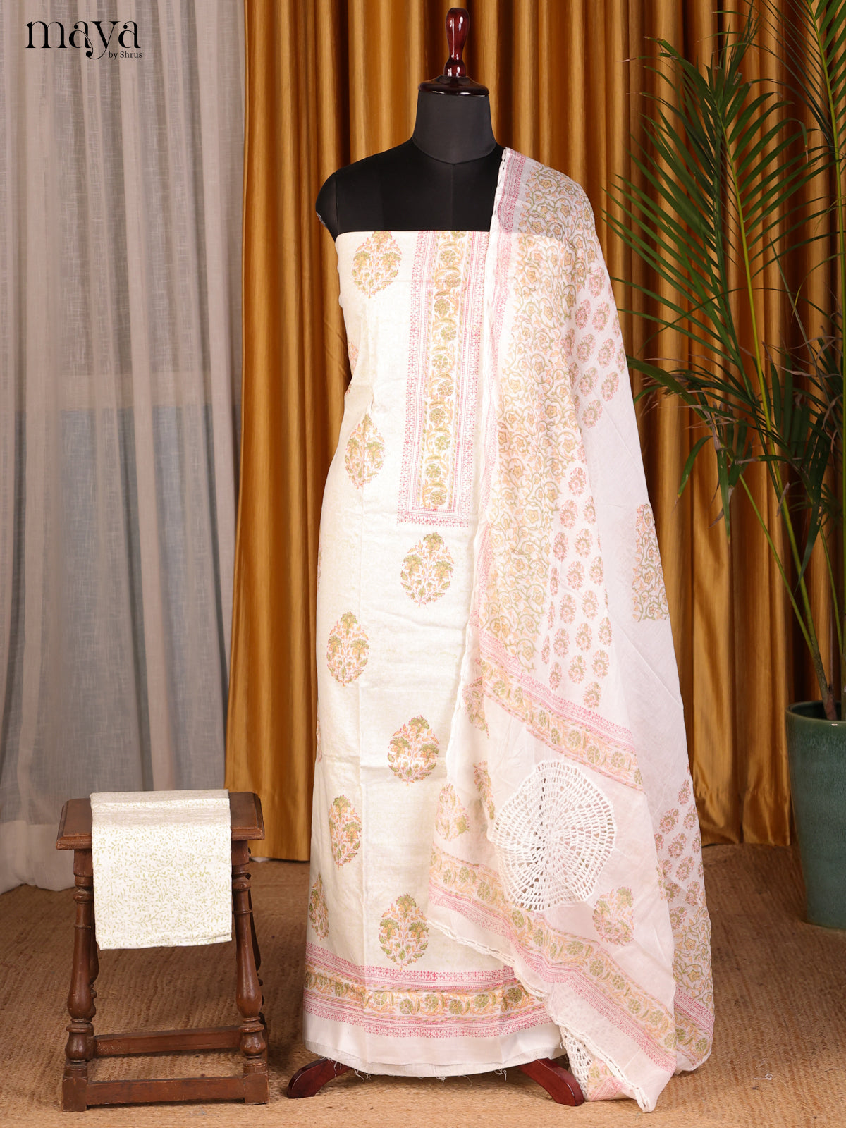 Cream - Cotton salwar - Shop on Shrus.com