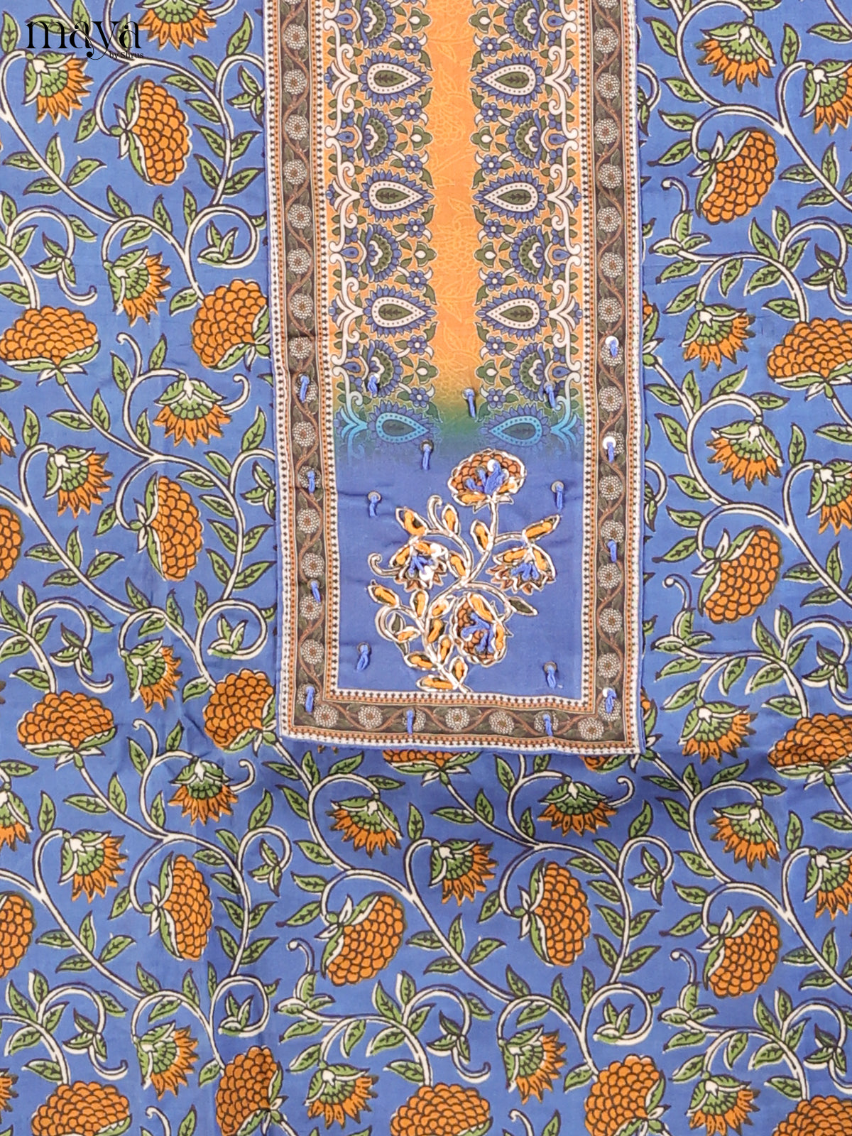 Blue & Mustard - Cotton salwar - Shop on Shrus.com