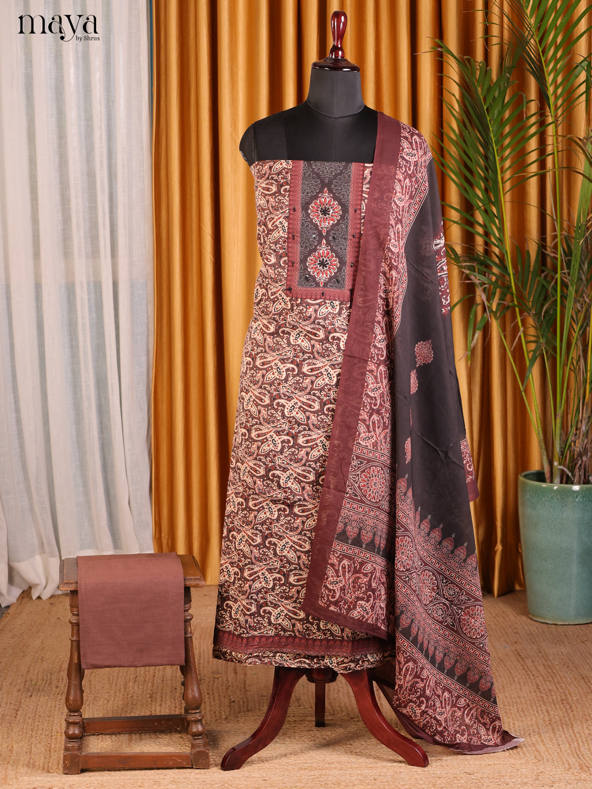 Brown & Black - Cotton salwar - Shop on Shrus.com