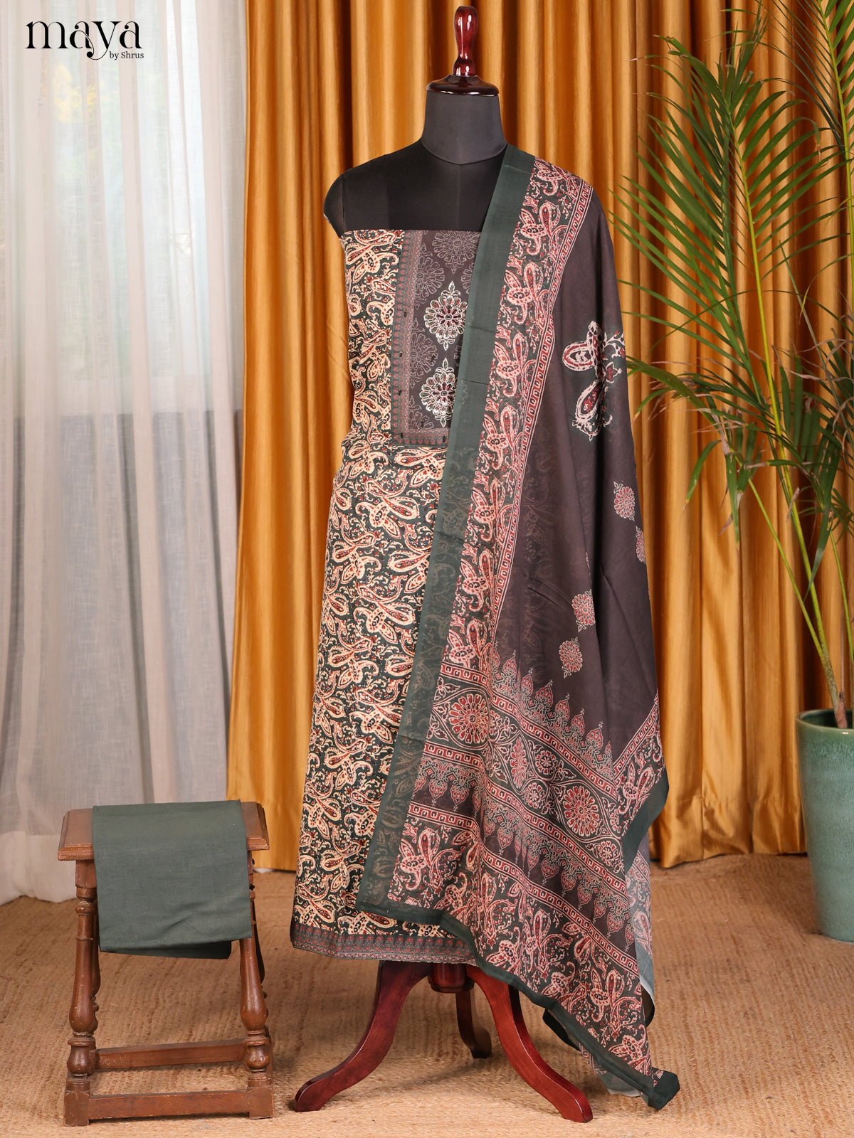 Grey & Black - Cotton salwar - Shop on Shrus.com