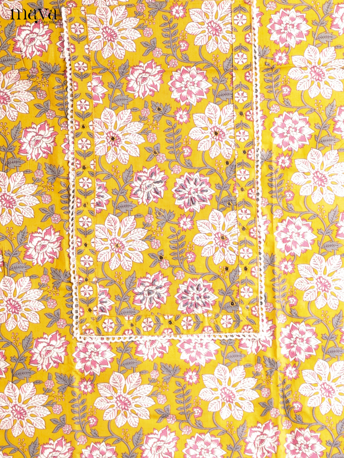 Yellow & Cream - Cotton salwar - Shop on Shrus.com