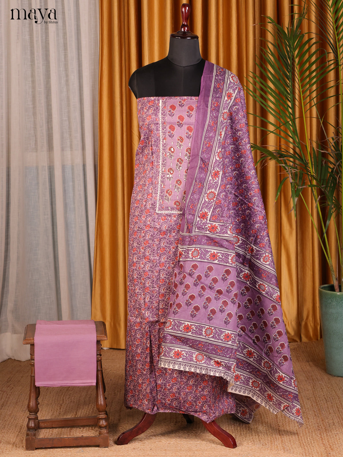 Lilac - Cotton salwar - Shop on Shrus.com