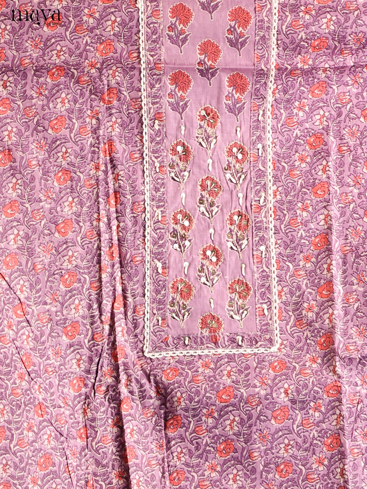 Lilac - Cotton salwar - Shop on Shrus.com
